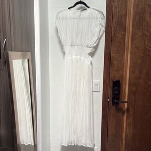 Zara White cut off Dress